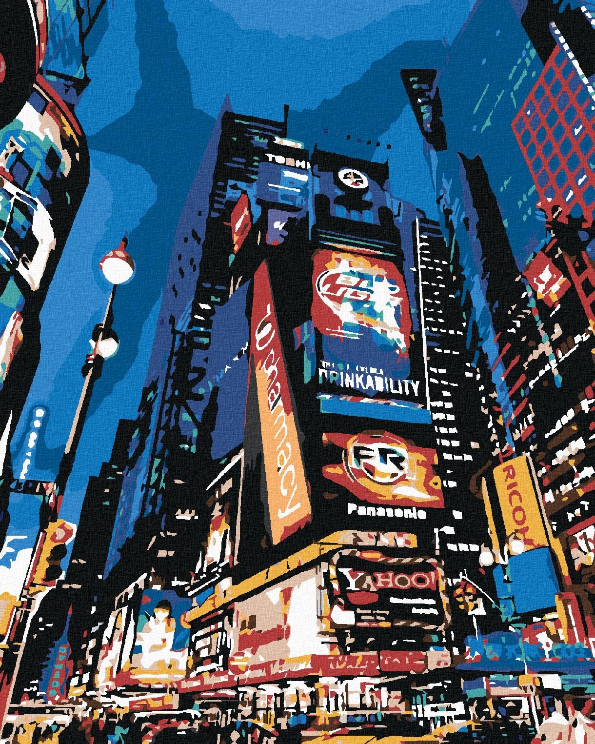 Maľovanie podľa čísel – V New Yorku, 40 × 50 cm, bez rámu a bez napnutého plátna