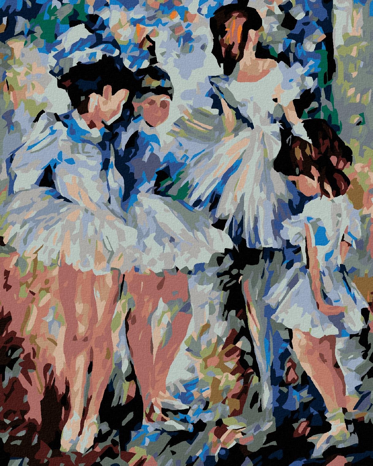 Maľovanie podľa čísel – Malé baletky, 80 × 100 cm, bez rámu a bez napnutia plátna