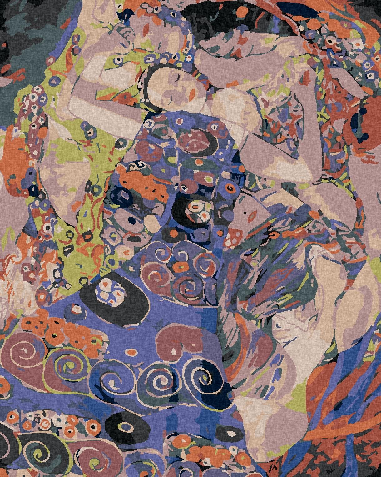 Maľovanie podľa čísel – Virgin (Gustav Klimt), 40 × 50 cm, plátno napnuté na ráme