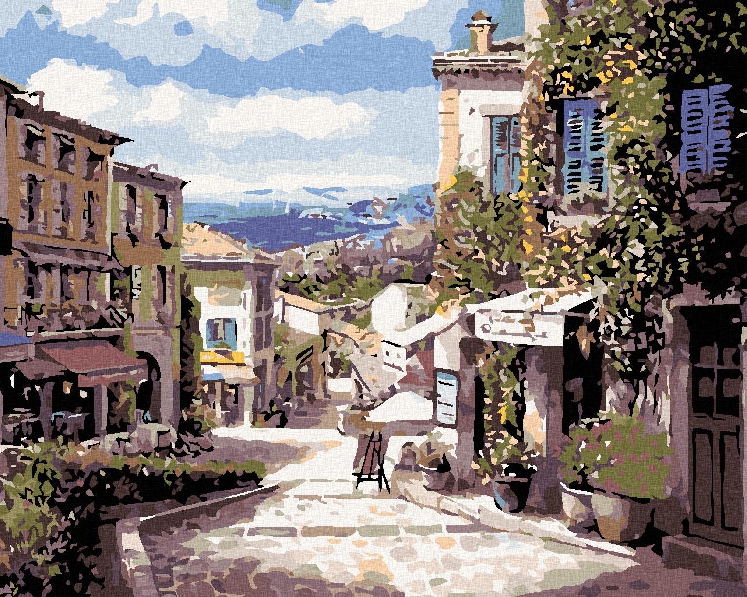 Maľovanie podľa čísel – Kúsok k moru, 50 × 40 cm, bez rámu a bez vypnutia plátna