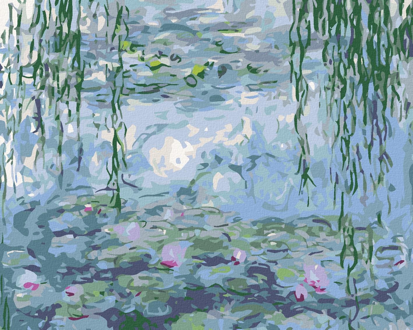 Maľovanie podľa čísel – Lekná (C. Monet), 100 × 80 cm, napnuté plátno na rám
