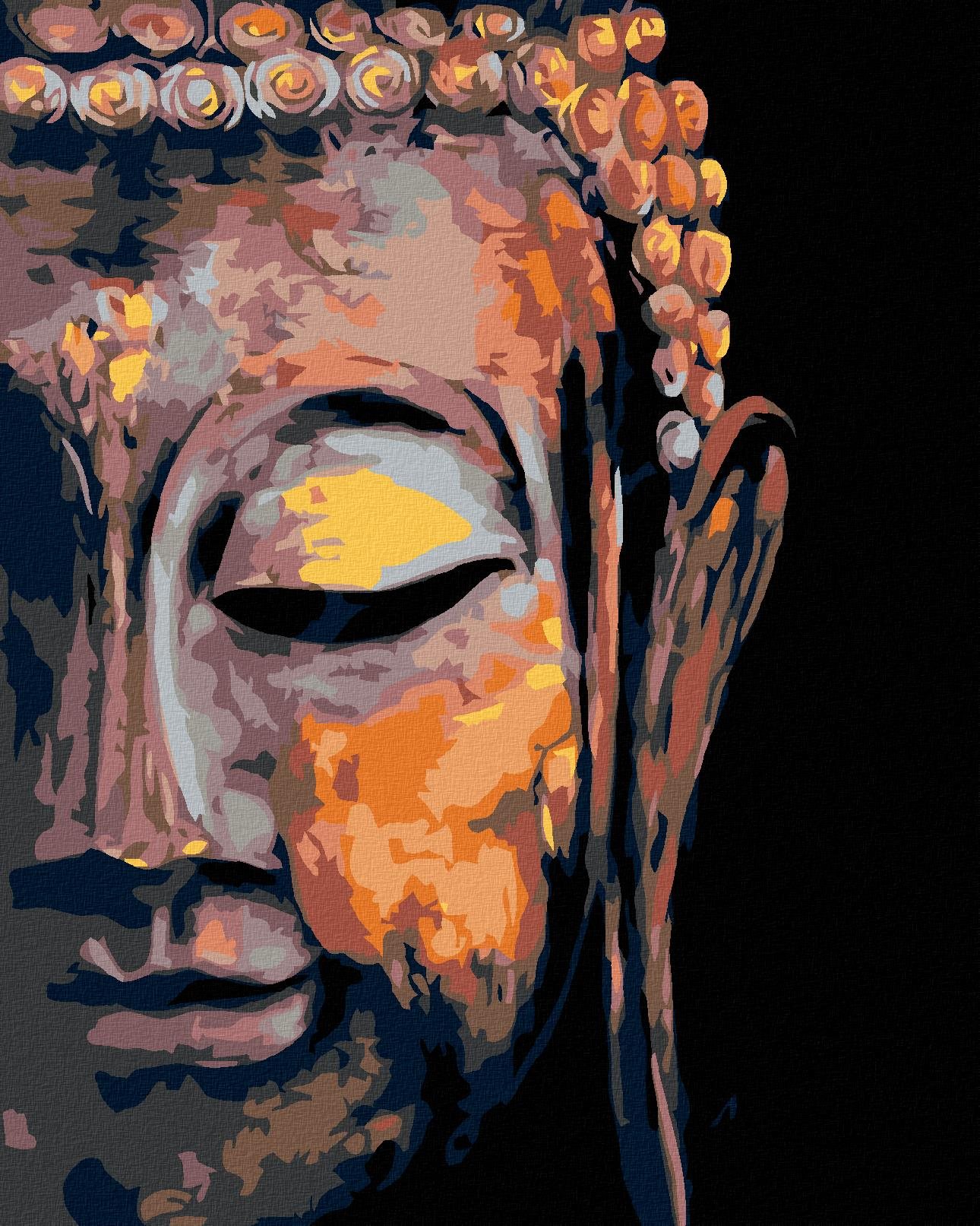 Maľovanie podľa čísel - Buddha, 80 x 100 cm, napnuté plátno na ráme