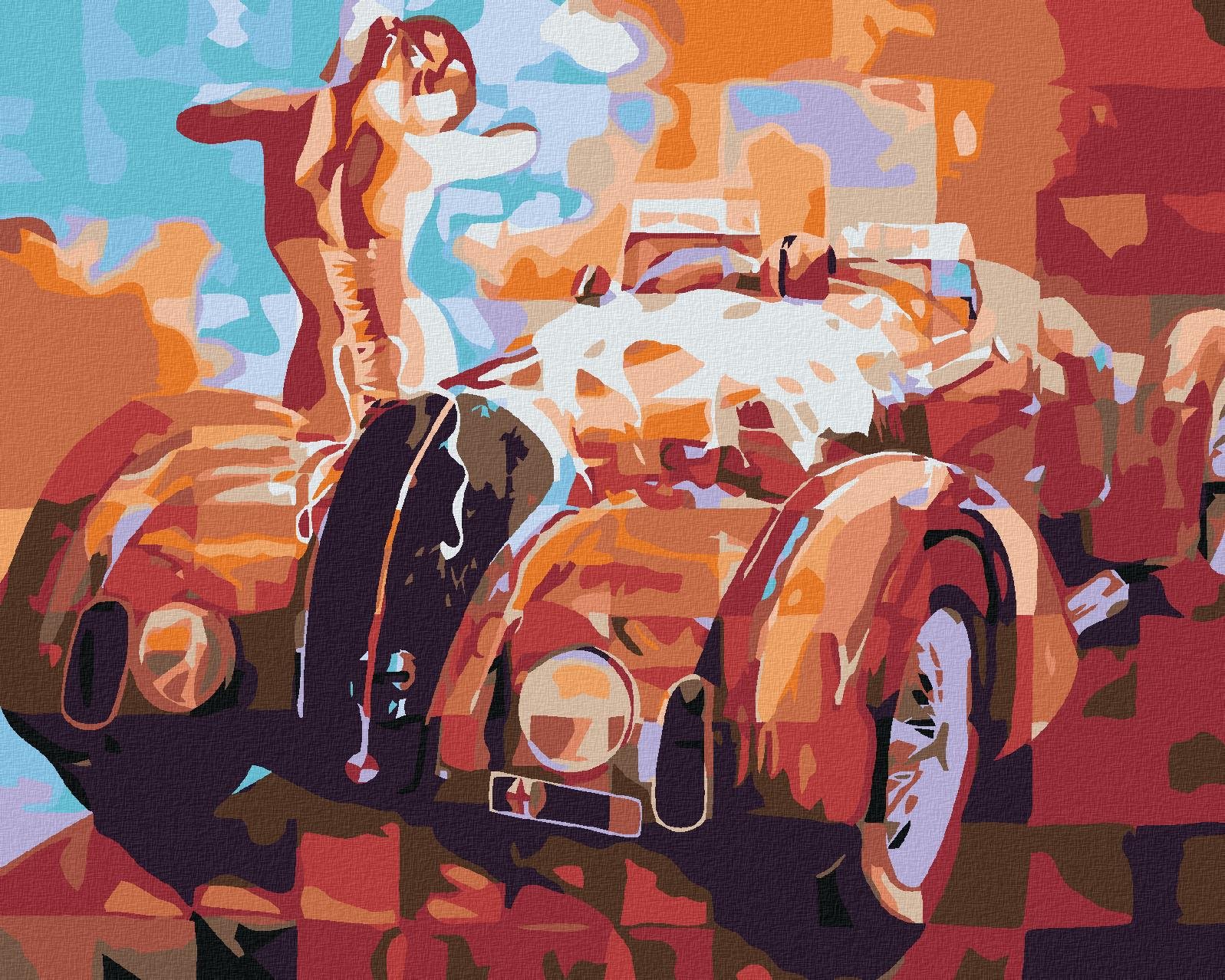 Maľovanie podľa čísel – Veterán, 100 × 80 cm, napnuté plátno na rám