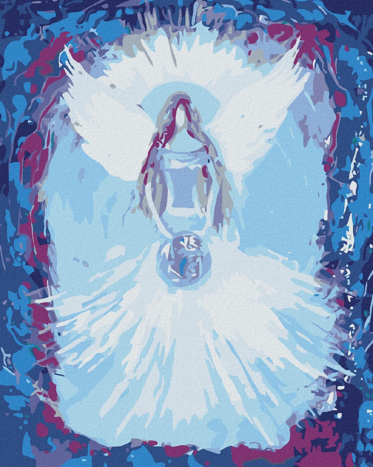 Maľovanie podľa čísel – Anjeli od Lenka – Universe angel, 40 × 50 cm, napnuté plátno na rám