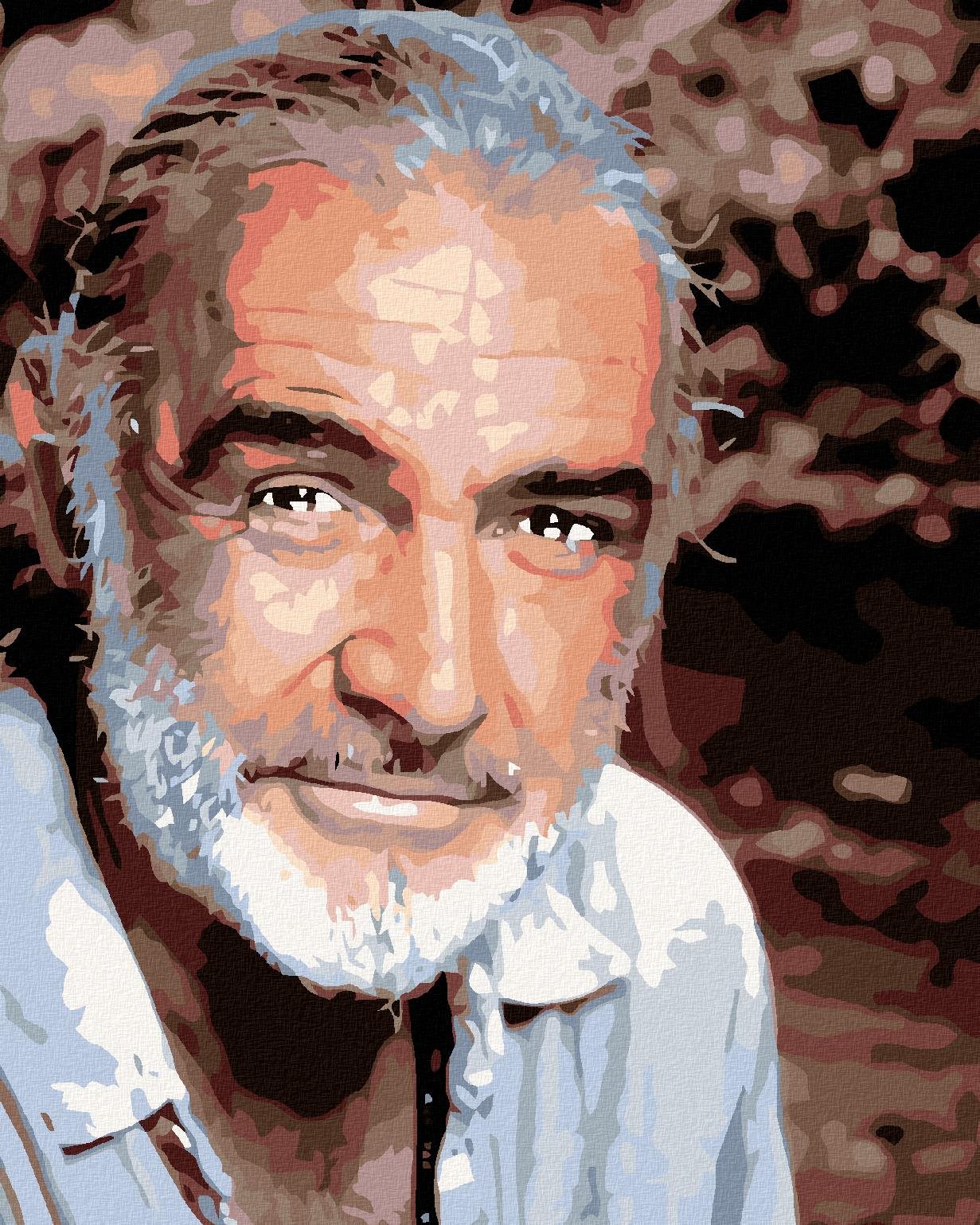 Maľovanie podľa čísel - Sean Connery, 80 x 100 cm, bez rámu a napnutého plátna