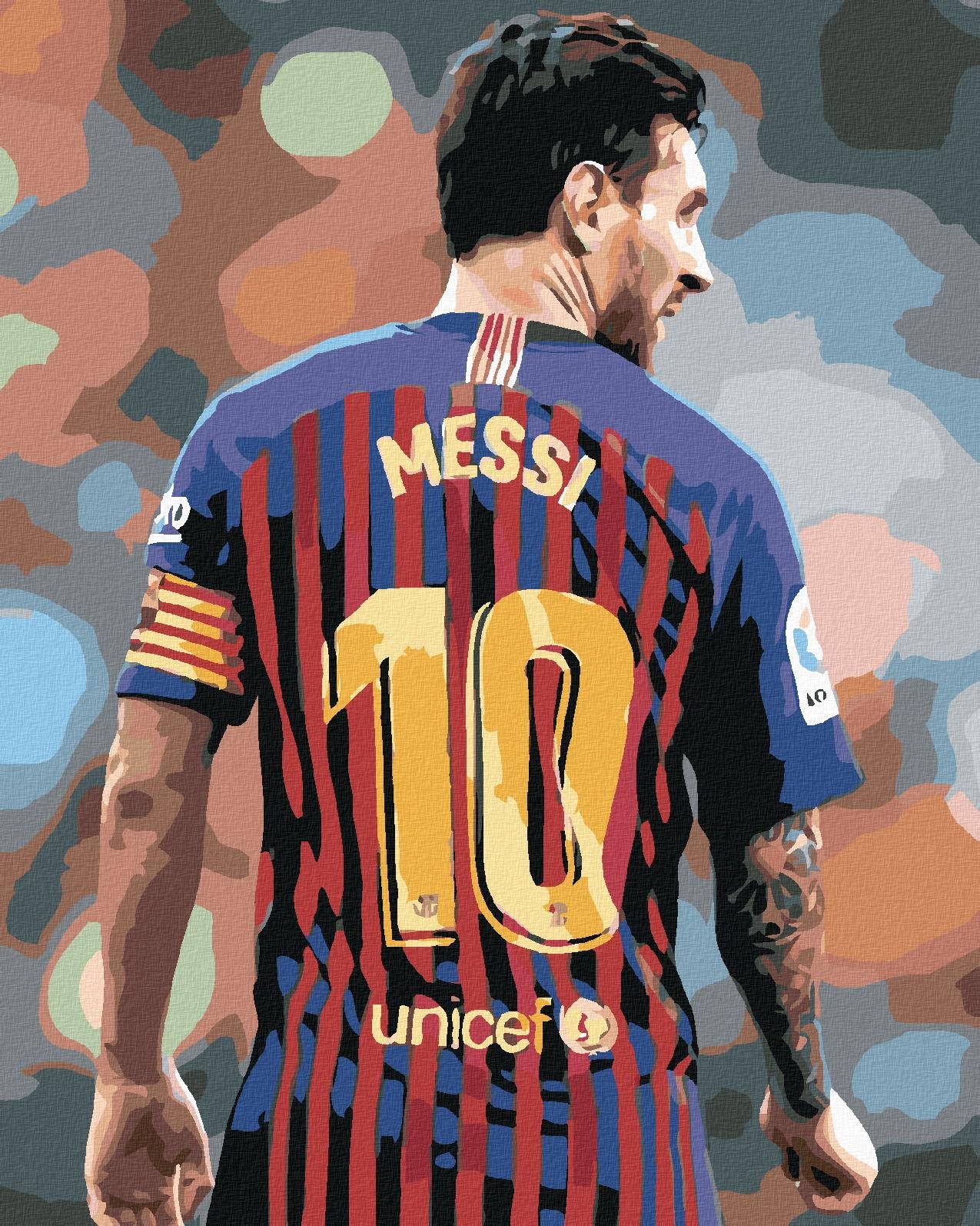 Maľovanie podľa čísel – Messi, 40 × 50 cm, napnuté plátno na rám