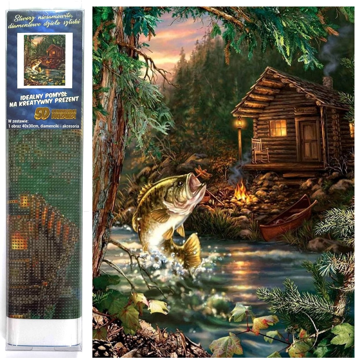 NORIMPEX Rybárska chata 30 × 40 cm