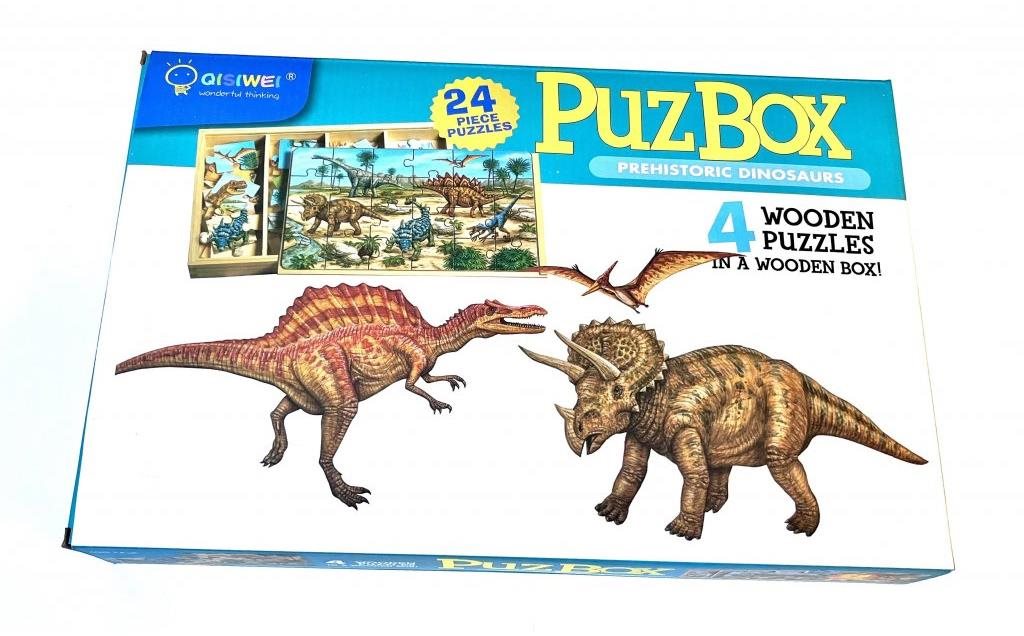 Dětské drevené puzzle – Dinosaury