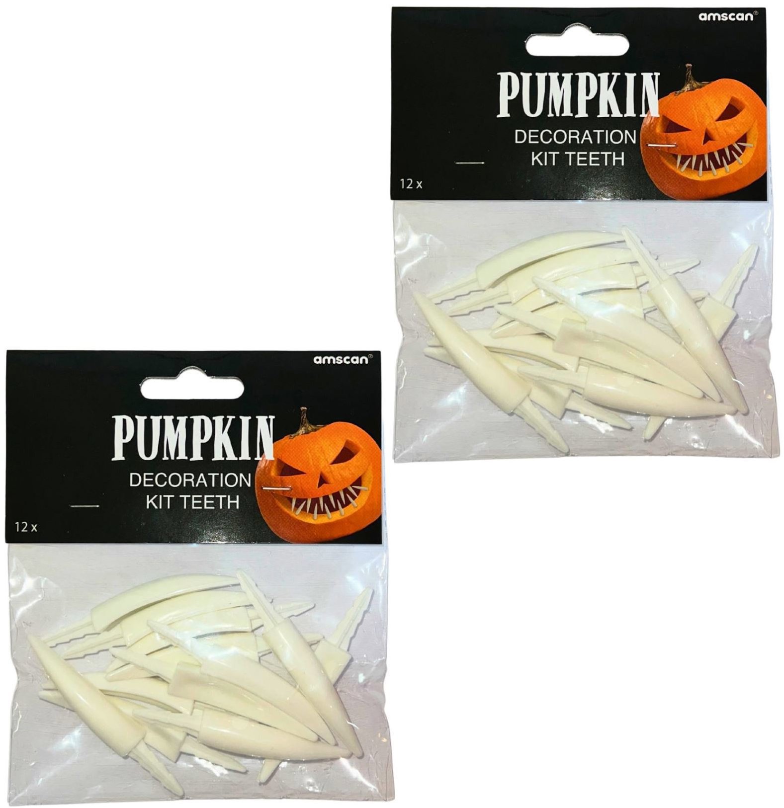 Amscan Dekorace zuby do dýně Halloween 24 ks