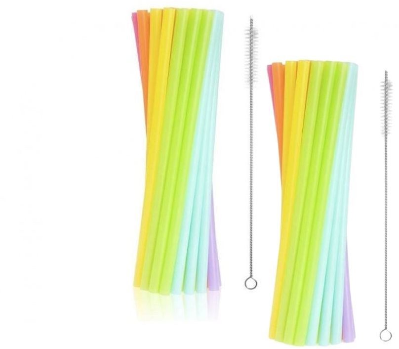 Godan Plastová slamka 9 × 240 mm pastelové 34 ks