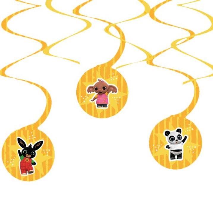 Skrútená girlanda Králiček Bing, 6 ks