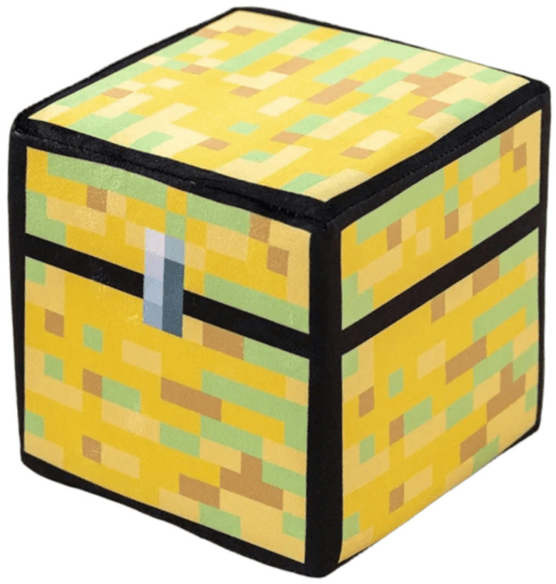 Plush Penová kocka Minecraft blok Truhla 20 cm
