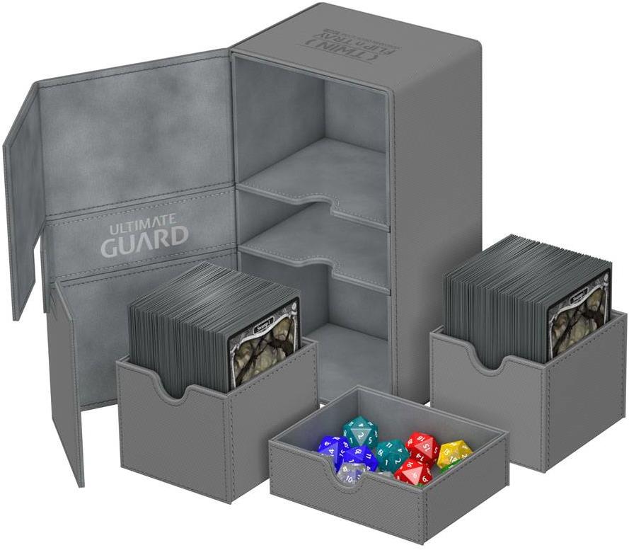 Ultimate Guard – Twin Flip 'n' Tray krabička 200+ (Grey)
