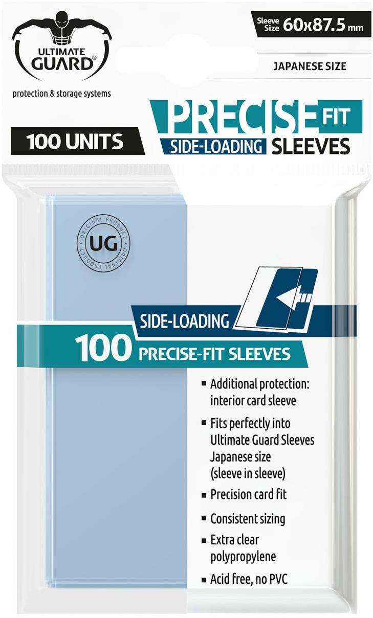 Ultimate Guard – Precise-Fit Japanese Size Side-Loading Obaly 100 ks – Transparent
