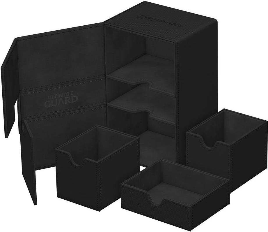 Ultimate Guard Twin Flip`n`Tray 160+ XenoSkin Monocolor Black