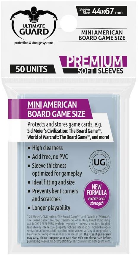Ultimate Guard – Premium Soft obaly na Mini American doskové hry