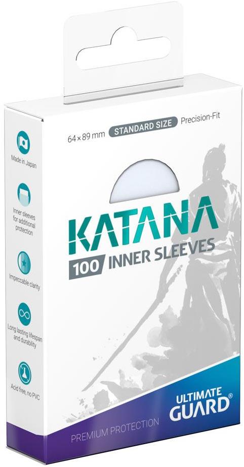 Ultimate Guard – obaly na karty – Katana Inner Sleeves Standard Size Transparent 100 ks
