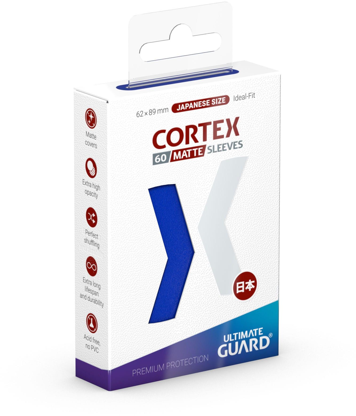 Ultimate Guard – obaly na karty – Cortex Sleeves Japanese Size Matte Blue 60 ks