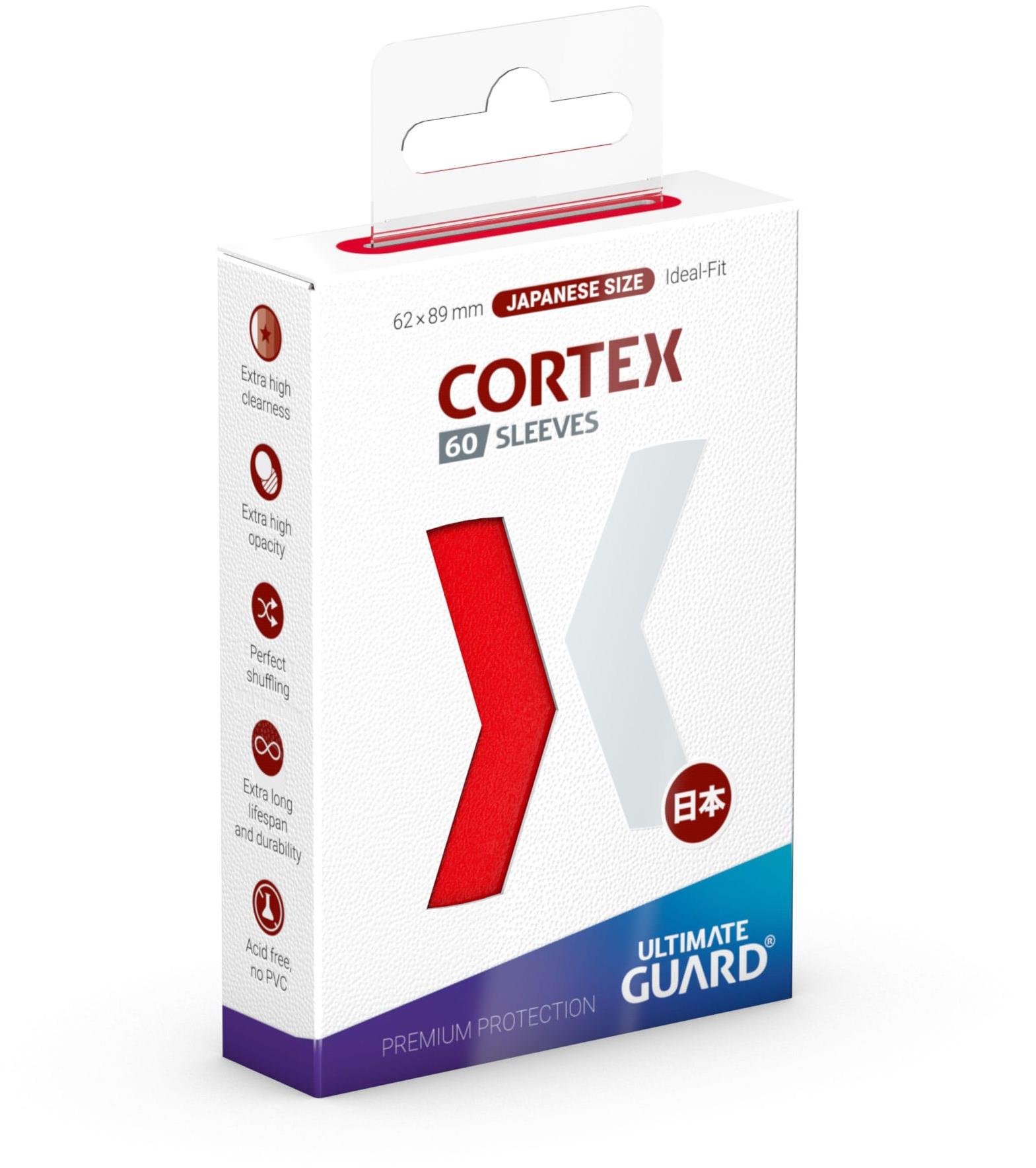 Ultimate Guard – obaly na karty – Cortex Sleeves Japanese Size Red 60 ks