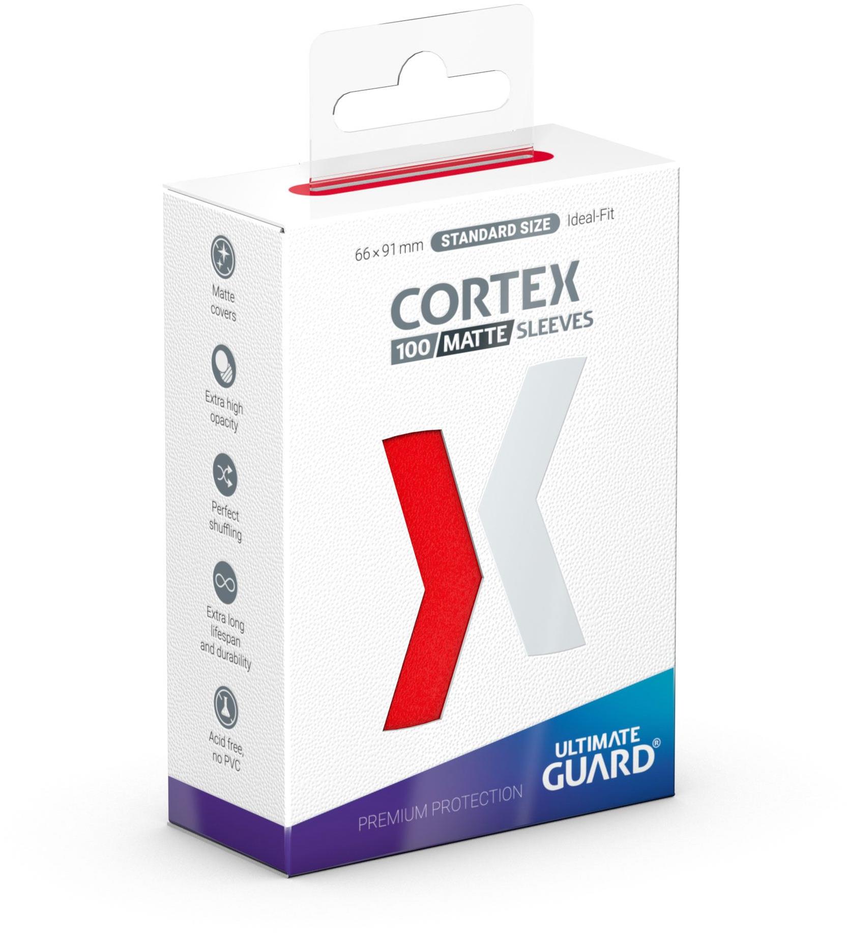 Ultimate Guard – obaly na karty – Cortex Sleeves Standard Size Matte Red 100 ks