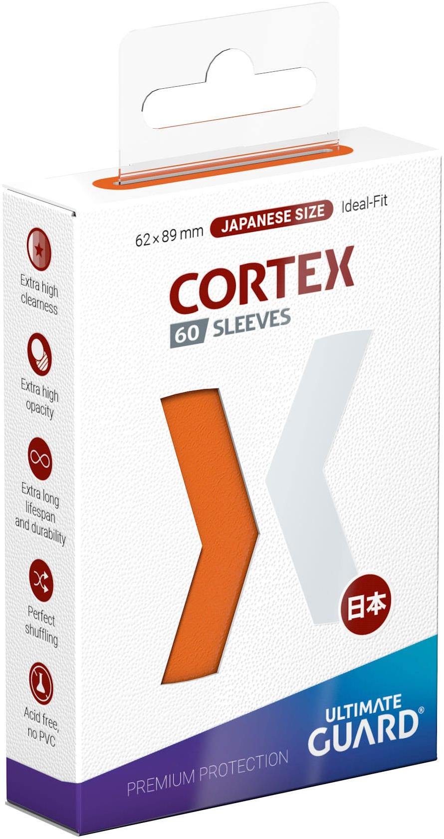 Ultimate Guard – obaly na karty – Cortex Sleeves Japanese Size Orange 60 ks
