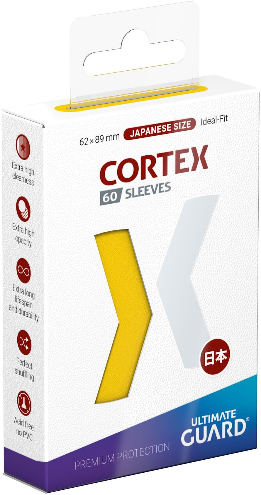 Ultimate Guard – obaly na karty – Cortex Sleeves Japanese Size Yellow 60 ks