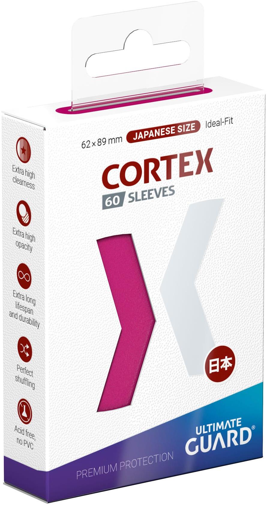 Ultimate Guard – obaly na karty – Cortex Sleeves Japanese Size Pink 60 ks