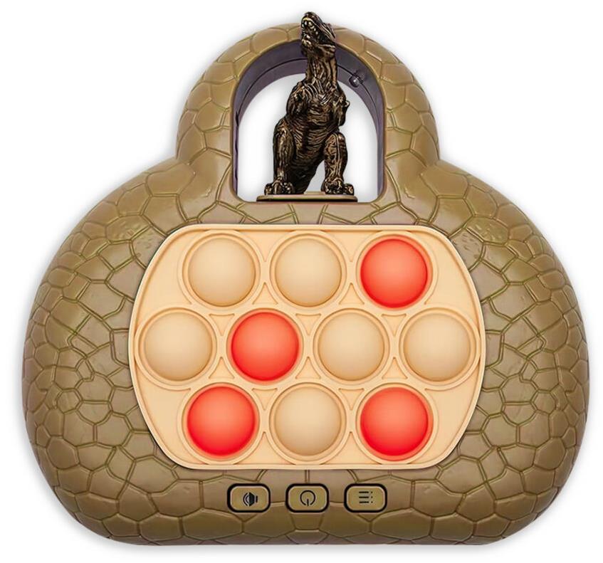 MG Pop It Triceratops interaktívna hračka pre deti, hnedá