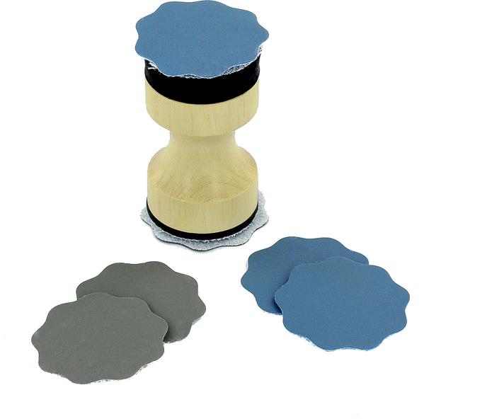 SHESTO Modelcraft mini brúsidlo 32 mm, 6× brúsny papier