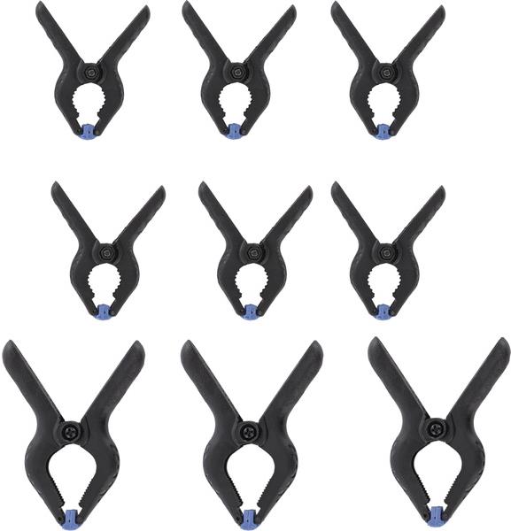 SHESTO Modelcraft nylonové svorky 75 mm a 50 mm (3 + 6 ks)