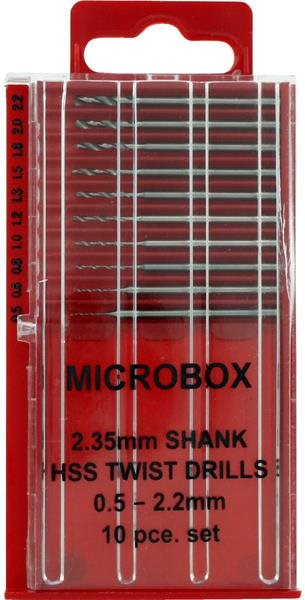 SHESTO Modelcraft vrtáky HSS 0,5 – 2,2 mm so stopkou 2,35 mm
