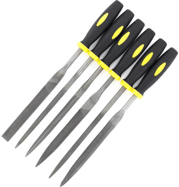 SHESTO Modelcraft pilníky s rukoväťou (súprava 6 ks)