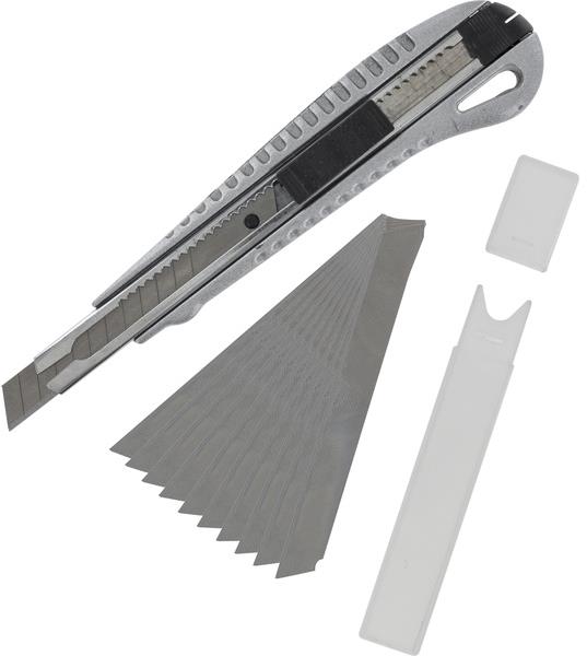 SHESTO Modelcraft zalamovací kovový nôž s 10 čepeľami 9 × 0,3 mm