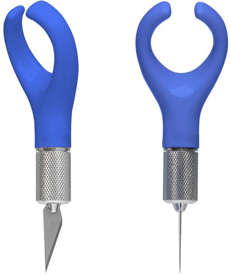 SHESTO Modelcraft nôž na prst s pevnou čepeľou, 2 čepele #1