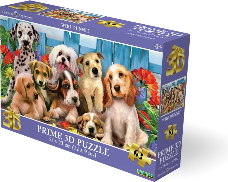 Prime 3D Puzzle s 3D efektom 63 dielikov Kto to urobil!