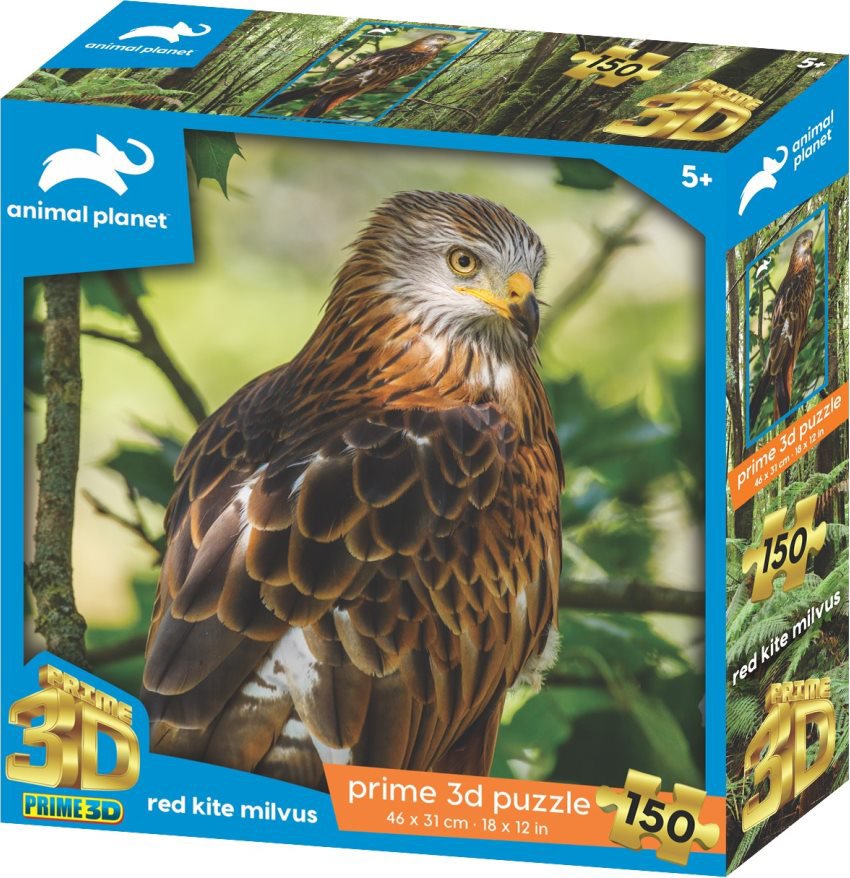 Prime 3D Puzzle s 3D efektom 150 dielikov Animal Planet: Haja červená