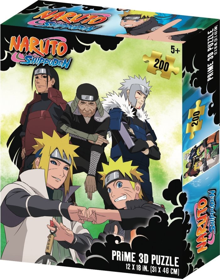 Prime 3D Puzzle s 3D efektom 200 dielikov Naruto Shippuden