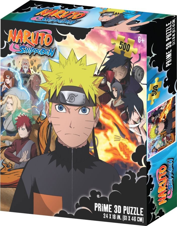 Prime 3D Puzzle s 3D efektom 500 dielikov Naruto Shippuden