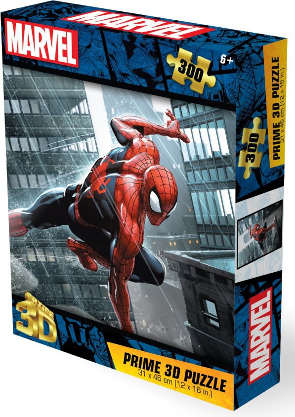 Prime 3D Puzzle s 3D efektom 300 dielikov Spider-Man: Strážca mesta