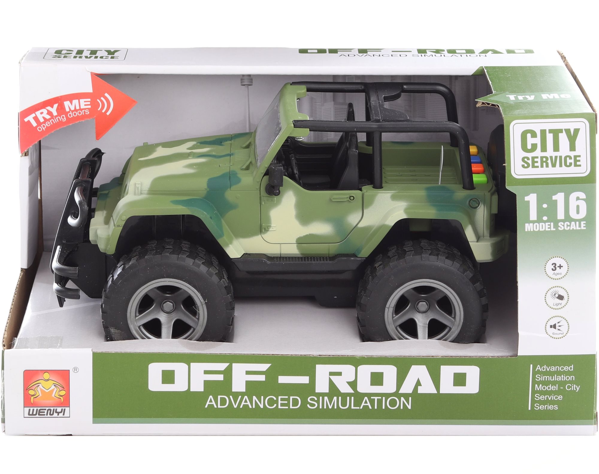 Jeep vojenský na baterie