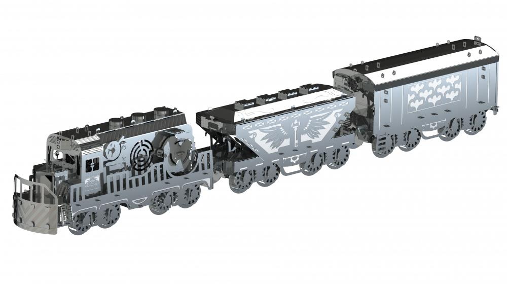 Metal Time Luxusná oceľová stavebnica Heavy Loco