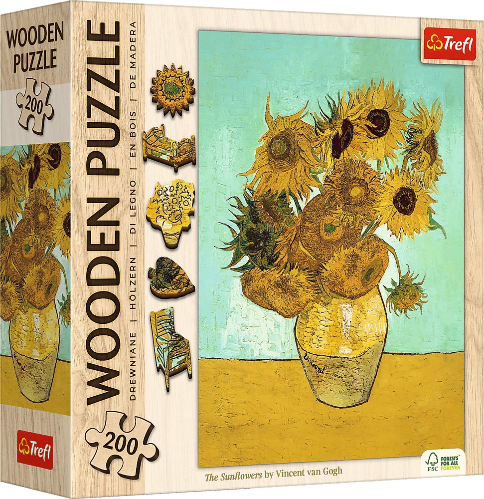 TREFL Drevené Art: Vincent van Gogh – Slnečnica 200 dielikov