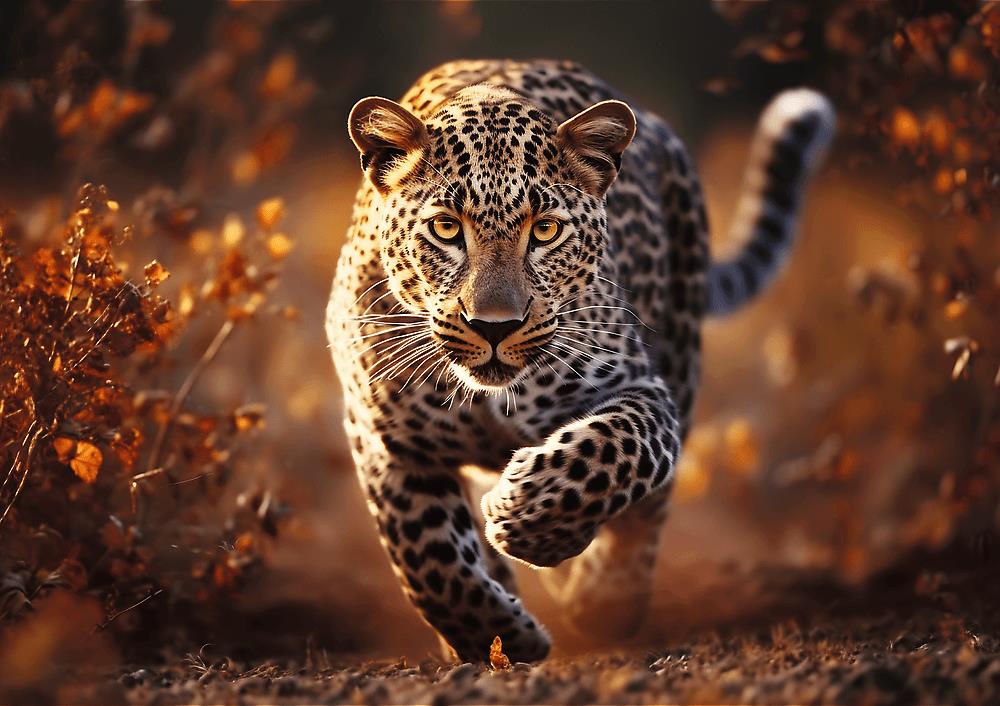 TREFL Premium Plus Photo Odyssey: Divoký leopard 1000 dielikov