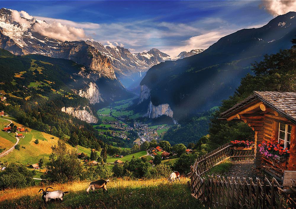 TREFL Premium Plus Photo Odyssey: Lauterbrunnen, Švajčiarsko 1000 dielikov