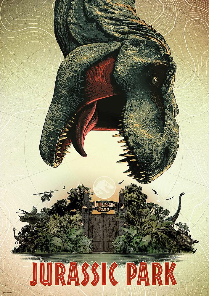 TREFL Premium Plus Jurassic Park: Filmový plagát 1000 dielikov