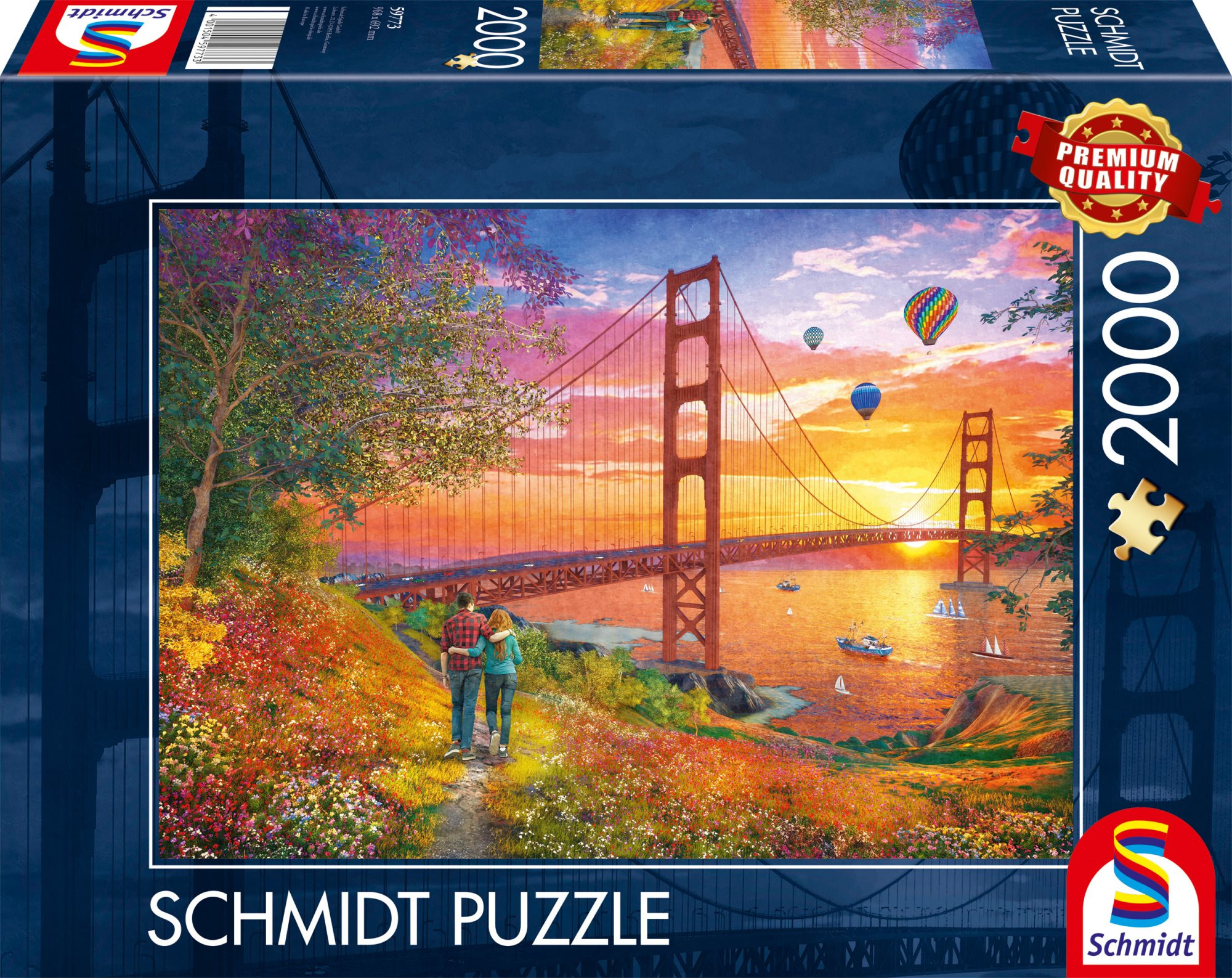 SCHMIDT Prechádzka k mostu Golden Gate 2000 dielikov