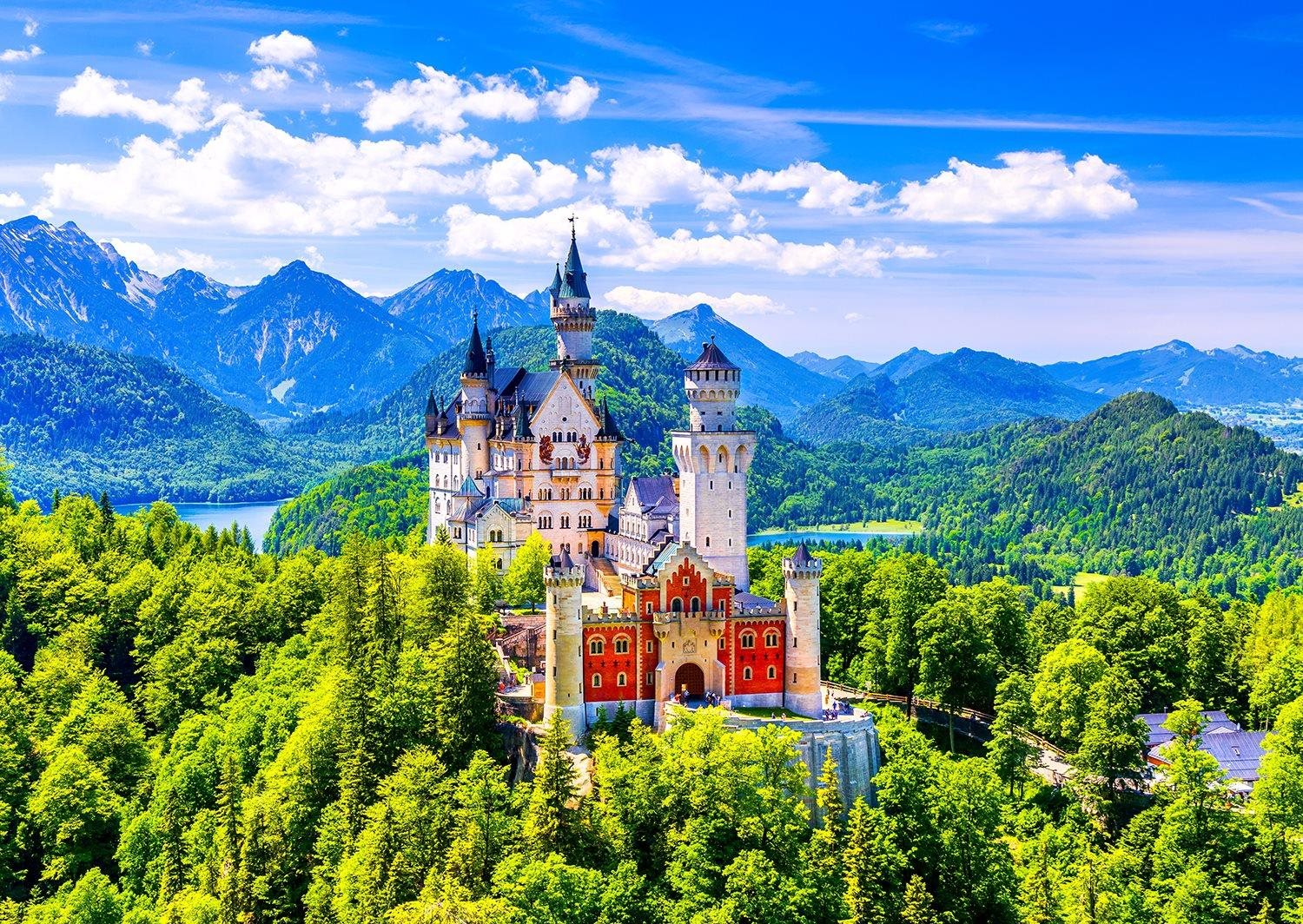 Enjoy Zámek Neuschwanstein v létě, Německo 1000 dílků