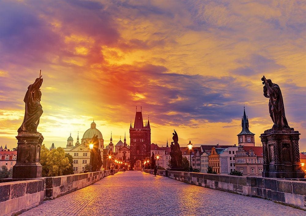 Enjoy Karlův most při západu slunce, Praha 1000 dílků