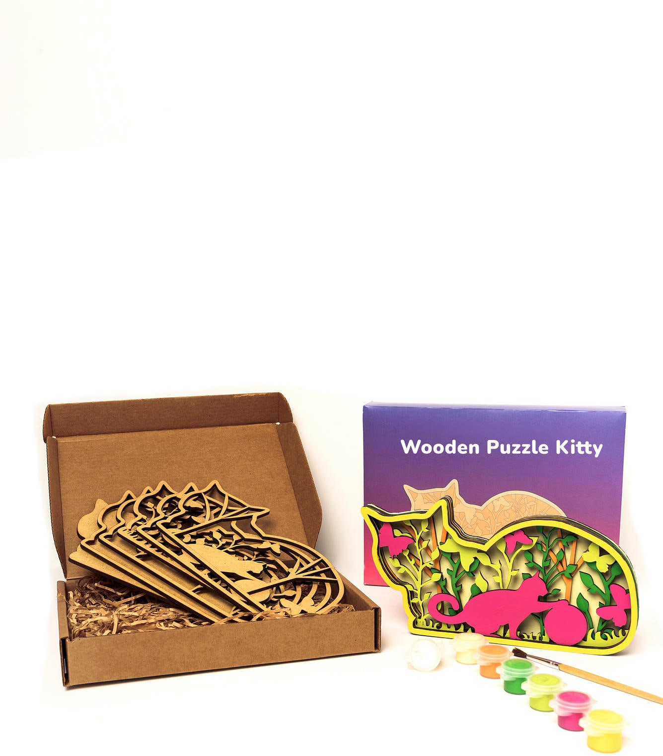 BusyKids Wooden Puzzle Kitty
