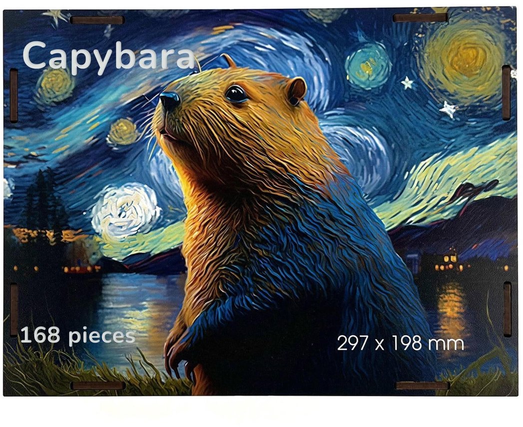 BusyKids Wooden Puzzle Capybara
